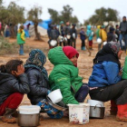 Un grupo de niños en un campo de refugiados en Siria.-AFP / NAZEER AL KHATIB (AFP)
