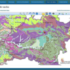 Una imagen del mapa de suelos de la provincia de Soria.-