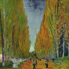 El óleo 'L'Allée des Alyscamps', de Vincent Van Gogh, subastado este martes por Sotheby's en Nueva York.-Foto: EFE