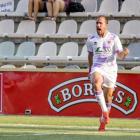 Unai Medina celebra el gol que marcaba el pasado sábado en el campo del Reus.-Área 11