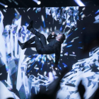Sergey Lazarev, representante de Rusia en el Festival de Eurovisión, durante su espectacular actuación en las semifinales del certamen en Estocolmo.-ANDRES PUTTING