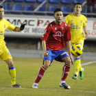 Garmendia en el encuentro del pasado sábado ante Las Palmas. / V. Guisande-