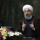 El presidente de Irán, Hasan Rohaní, el pasado diciembre en Teherán.-ABEDIN TAHERKENAREH (EFE)