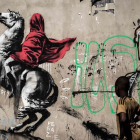 Uno de los últimos trabajos de Banksy, en París.  /-AFP / PHILIPPE LOPEZ