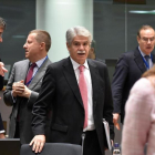 El ministro de Exteriores español, Alfonso Dastis, a su llegada a la reunión con sus homólogos Europeos este lunes en Bruselas.-/ JOHN THYS (AFP)