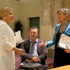 Rosa Valdeón, Francisco Sardón y Alicia García presentaron ayer el plan de igualdad de oportunidades.-ICAL