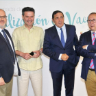 El consejero de sanidad, Antonio María Sáez, participa en la VIII Jornada de actualización en vacunas de Castilla y León en el Real Sitio de San Ildefonso.-ICAL