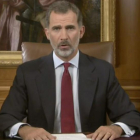 El rey Felipe VI pronuncia su discurso sobre la situación en Cataluña-RTVE