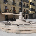 La plaza de los Doce Linajes cuyo monumento será sustituido por un reloj de agua. / V.G.-
