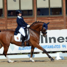 Ana Ceña y Furco A en plena competición en el Nacional disputado el pasado fin de semana en Valencia.-