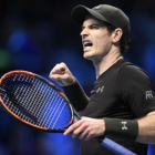 Andy Murray gesticula con rabia durante el partido contra Nishikori.-REUTERS / TONY O'BRIEN