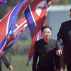 Kim Jong-Un,durante un desfile-WONG MAY-E