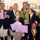 El equipo del C.D. Ande Soria que participó en el Nacional de doma clásica celebrado en Zamora.-C.D. Ande Soria