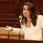 Inés Arrimadas, en el Parlament durante la primera sesión de investidura.-RICARD CUGAT
