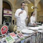 El estrella Michelín Ignacio Solana, ensalzando los ‘Alimentos de Palencia’.-E.M.