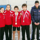 Cinco atletas del C.A. Soria Caja Rural.-