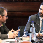 Ferran Torrent, presidente del Parlament, durante la reunión de la Mesa.-/ NURIA JULIÀ (ACN)