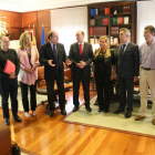 El presidente de la Junta de Castilla y León, Juan Vicente Herrera, firma el Plan de Dinamización Económica de los Municipios Mineros 2016-2020 con responsables de Cecale, UGT y CCOO-ICAL