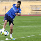 Antonio Tomás durante un entrenamiento. / VALENTÍN GUISANDE-