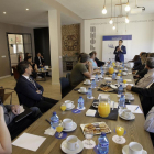 José Rolando Álvarez Valbuena, ayer, en Soria durante su intervención en 'Los desayunos de FOES'.-LUIS ÁNGEL TEJEDOR