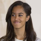 Malia Obama, hija de Barack Obama.-