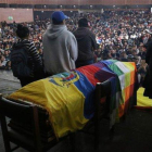 Velorio de Inocencio Tucumbi, líder indígena ecuatoriano.-EFE
