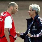 Zidane y Domenech, durante el Mundial de 2006.-REUTERS / CHARLES PLATIAU