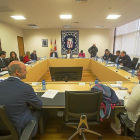 Un momento de la reunión de la Mesa y la Junta de Portavoces de las Cortes.-- ICAL