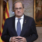 El presidente de la Generalitat, Quim Torra, en su mensaje de Fin de Año-