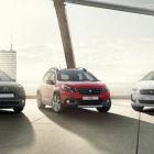 Tres vehículos del grupo PSA, Citroën, Peugeot y DS.-EL PERIÓDICO