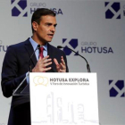 Pedro Sánchez, durante su intervención en la inauguración del Foro Hotusa-EFE