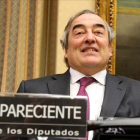 Juan Rosell, presidente de la CEOE, en una comparecencia en el Congreso.-JUAN MANUEL PRATS