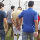 Fotografia cedida por la Policia Civil de Rio Grande Do Sul  del jugador de futbol brasileno Marlon Natanael de Lima Alexandre en el momento en el que es arrestado.-EFE