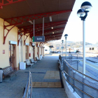 Aspecto de la estación de tren en Soria, en una imagen de ayer.-ÁLVARO MARTÍNEZ