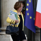 La ministra francesa de Asuntos Europeos, Nathalie Loiseau, sale del Elíseo el pasado lunes.-AFP / PHILIPPE LOPEZ