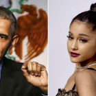 El expresidente Barack Obama y la cantante y actriz Ariana Grande.-EL PERIÓDICO