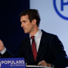 El presidente del PP, Pablo Casado.-PAU BARRENA (AFP)