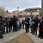 Integrantes de ambas delegaciones, ayer en Duruelo-María Ferrer