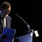 El presidente del Gobierno, Mariano Rajoy, en un acto en Madrid.-AGUSTÍN CATALÁN