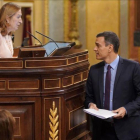 Pedro Sánchez, en el pleno del Congreso de los Diputados.-JOSE LUIS ROCA