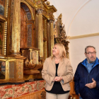 Visita al restaurado retablo mayor de San Mamés en Villálvaro. HDS