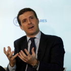 El presidente del PP, Pablo Casado.-BALLESTEROS (EFE)