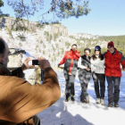 Turistas en la Laguna Negra.-VALENTÍN GUISANDE