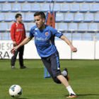 Julio Álvarez en un entrenamiento de la pasada temporada. / Álvaro Martínez-