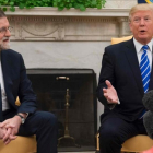 Mariano Rajoy y Donald Trump, en la Casa Blanca-SAUL LOEB