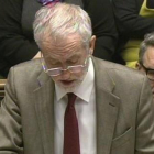 Captura de un video que muestra a Corbyn hablando en la Cámara de los Comunes, el jueves.-EFE