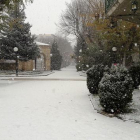 La Dehesa de Soria con la nevada del pasado viernes.-HDS