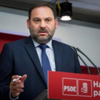 José Luis Ábalos, el pasado 24 de abril en la sede del PSOE-EFE / LUCA PIERGIOVANNI