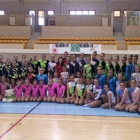 Las participantes en el Regional de aeróbic celebrado el domingo en Los Pajaritos.-