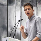 El candidato de Más País, Íñigo Errejón, en el acto de presentanción de sus listas el pasado martes-